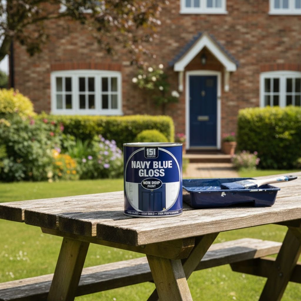 Navy Blue Gloss Non-Drip Paint 300ml High Gloss