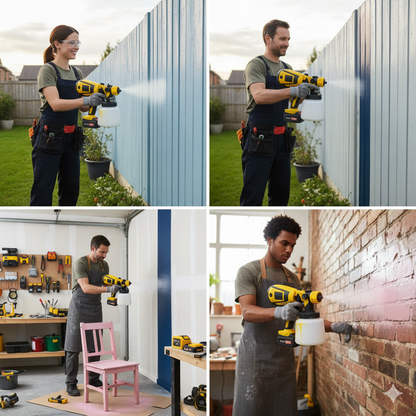 DeWalt 18V Cordless Paint Sprayer – Lightweight, High-Precision HVLP